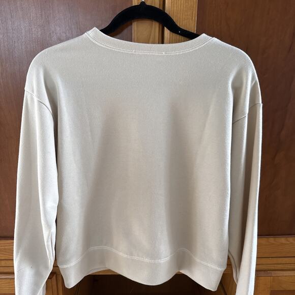 Goodnight Macaroon Leopard Print Design Cream Pullover Cropped Sweatshirt Small - Picture 7 of 7